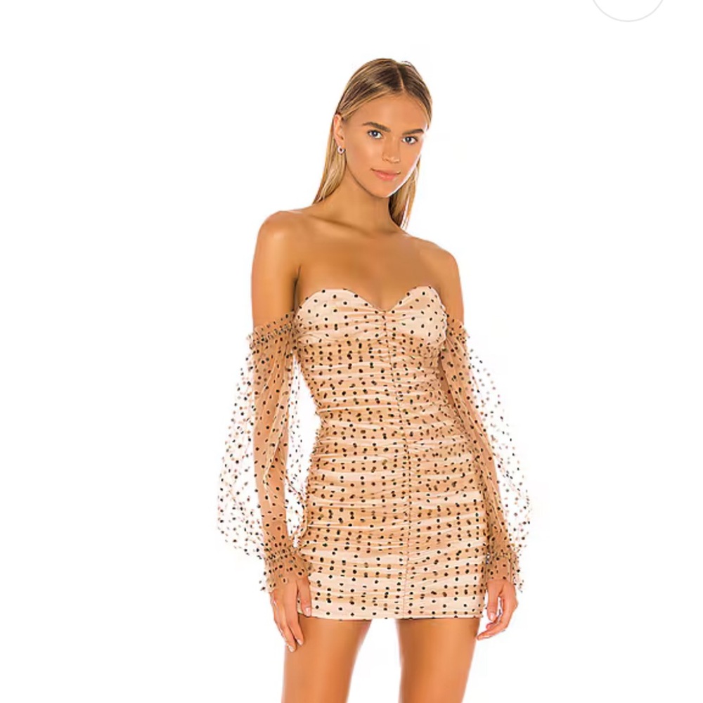 MAJORELLE Secrets Dress in Dark Nude